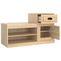Pikkukuva 8 / 11: vidaXL Kenkäkaappi Sonoma-tammi 100x42x60 cm tekninen puu