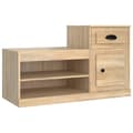 Pikkukuva 1 / 11: vidaXL Kenkäkaappi Sonoma-tammi 100x42x60 cm tekninen puu