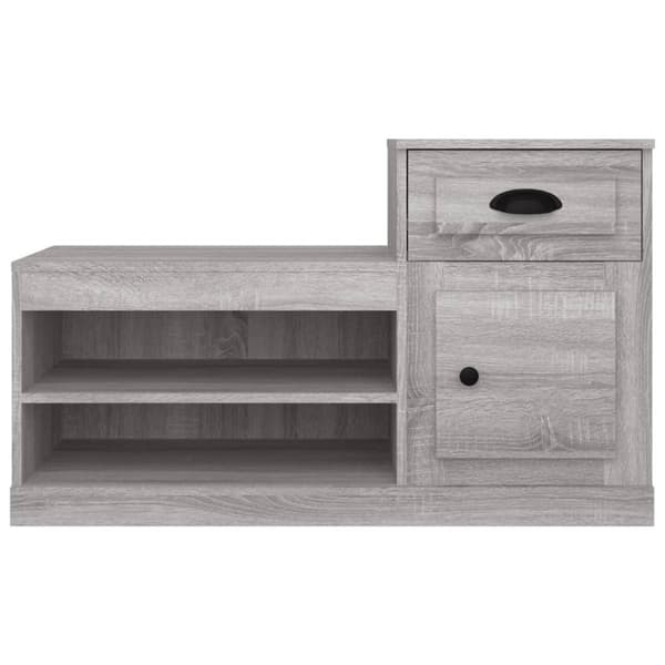 vidaXL skoskab 100x42x60 cm konstrueret træ grå sonoma-eg