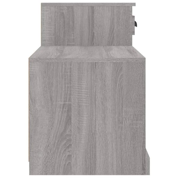vidaXL skoskab 100x42x60 cm konstrueret træ grå sonoma-eg