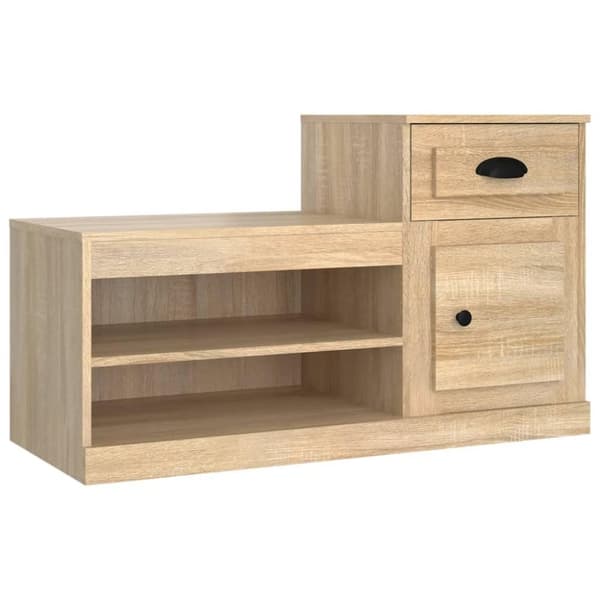 vidaXL Skoskap sonoma eik 100x42x60 cm konstruert tre