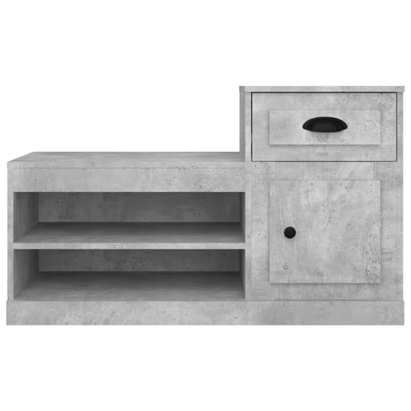 vidaXL Skoskåp betonggrå 100x42x60 cm konstruerat trä