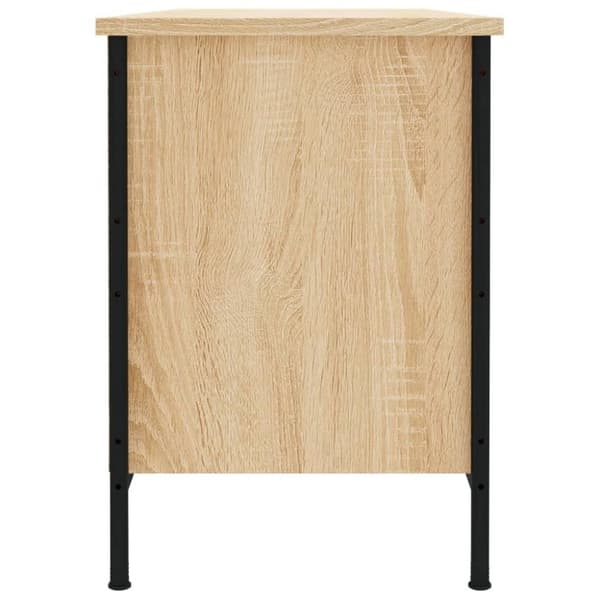 vidaXL Skoskap sonoma eik 100x35x50 cm konstruert tre