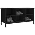 Miniatyrbilde 4 av 10: vidaXL Skoskap svart 100x35x50 cm konstruert tre