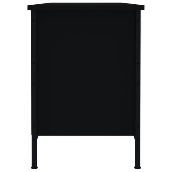 vidaXL Skoskap svart 100x35x50 cm konstruert tre
