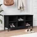 Miniatyrbilde 2 av 10: vidaXL Skoskap svart 100x35x50 cm konstruert tre