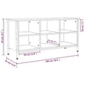 Miniatyrbillede 9 af 10: vidaXL skoreol 100x35x50 cm konstrueret træ sonoma-eg