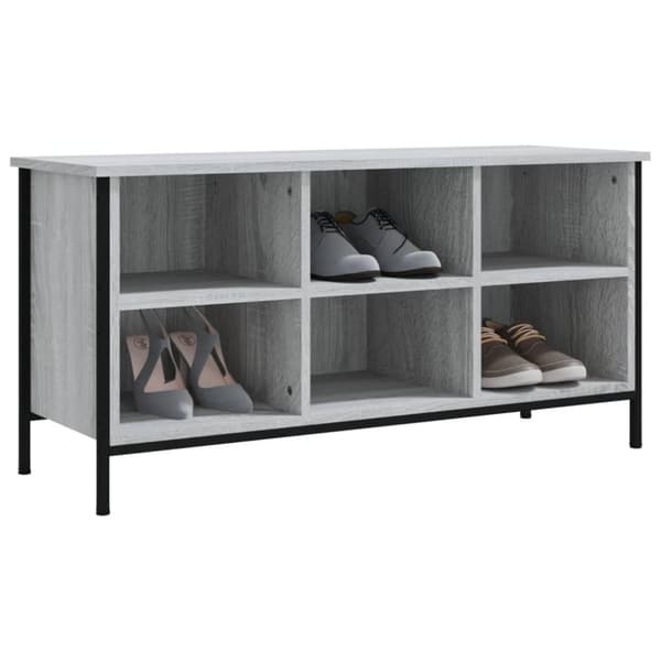 vidaXL Kenkäkaappi harmaa Sonoma 100x35x50 cm tekninen puu