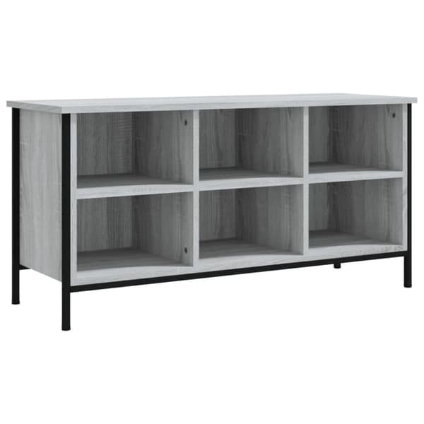 vidaXL Kenkäkaappi harmaa Sonoma 100x35x50 cm tekninen puu