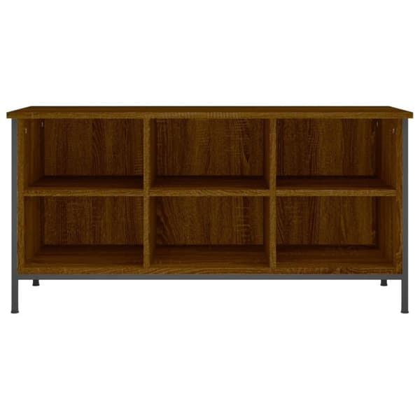 vidaXL skoreol 100x35x50 cm konstrueret træ brun egetræsfarve