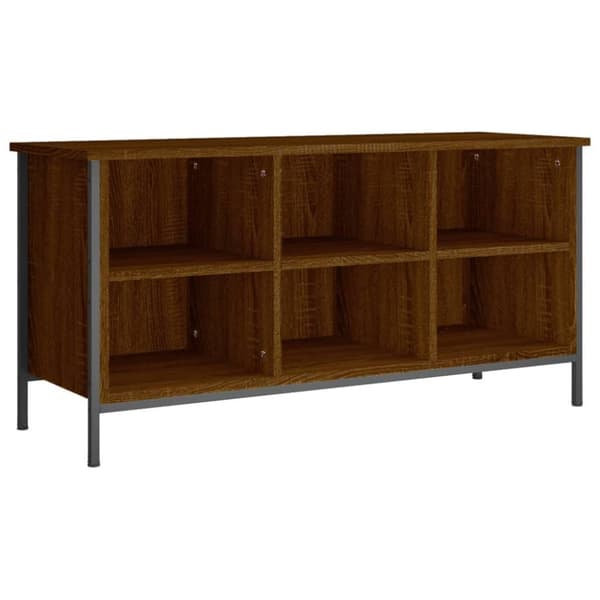 vidaXL skoreol 100x35x50 cm konstrueret træ brun egetræsfarve