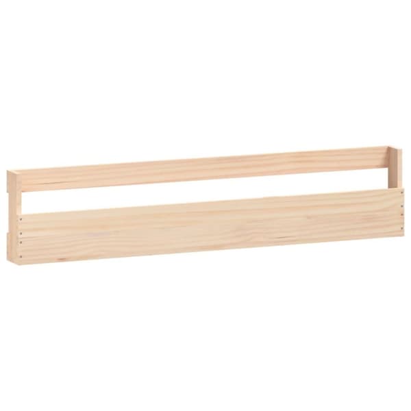 vidaXL væghængte skohylder 2 stk. 110x9x23 cm massivt fyrretræ