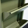 Miniatyrbillede 5 af 9: Pisa skoskab med 10 låger i metal grøn. Leveres færdig samlet.