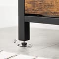 Miniatyrbillede 7 af 9: Rootz Skobænk - Skoskab - Opbevaring - 6 par sko - Industriel - 80 x 30 x 51 cm - Brun - Sort