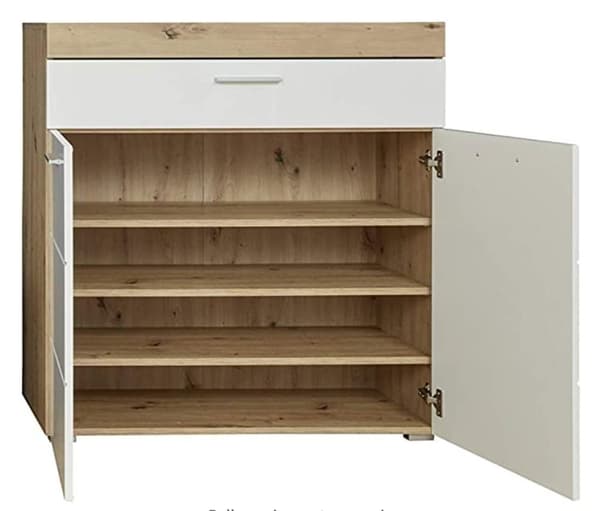 Rootz Skoskab - Skab - Højglans - 91 x 97 x 38 cm