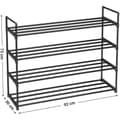 Miniatyrbillede 6 af 9: Rootz Skostativ - Skoskabe - Til 25 par sko - Skostativ - 92 x 30 x 93 cm