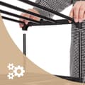 Pikkukuva 7 / 9: Rootz kenkäteline - kenkäteline - 6 telinettä - monitoiminen - musta - metalli - 45 x 30 x 106 cm