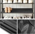 Miniatyrbillede 7 af 9: Rootz Skostativ - Skostativ - Skohylde - med 4 hylder - Stående - Industriel - Brun og Sort - 75 x 30 x 91 cm