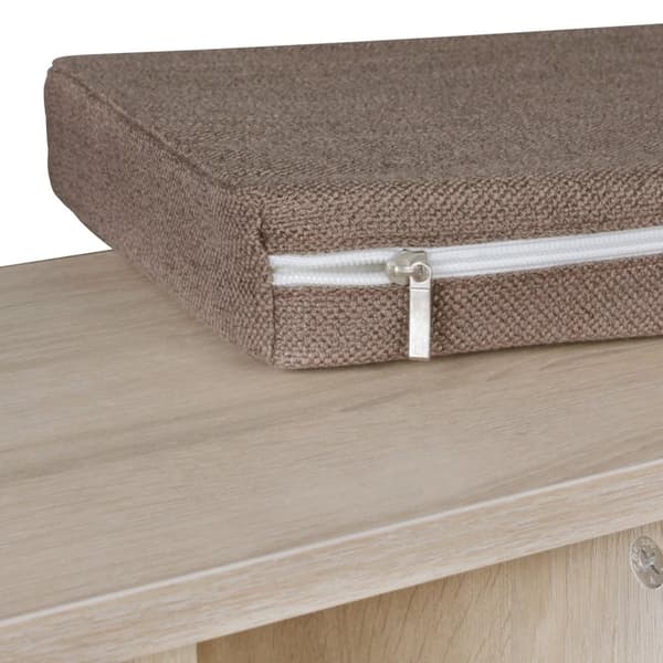 Rootz penkki istuinpäällyksellä sonoma Flurbank 103,5 x 53 x 30 cm - Penkki hyllyillä - Vaatehuoneen penkki säilytystilalla