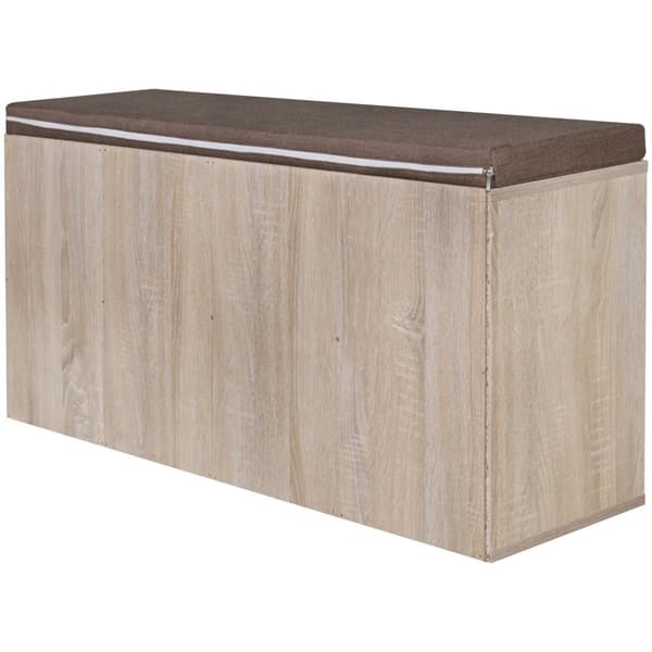 Rootz penkki istuinpäällyksellä sonoma Flurbank 103,5 x 53 x 30 cm - Penkki hyllyillä - Vaatehuoneen penkki säilytystilalla