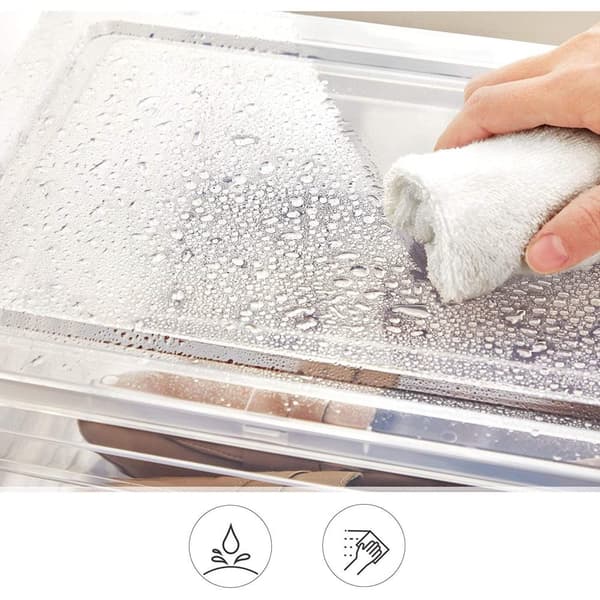 Rootz sæt med 12 skoæsker - Skoopbevaring - Skoopbevaring - Plast - Gennemsigtig - Stabelbar - 27 x 34,5 x 19 cm - Sko op til størrelse 45