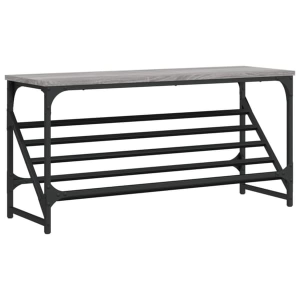 vidaXL skoreol 90x30x45 cm konstrueret træ grå sonoma-eg