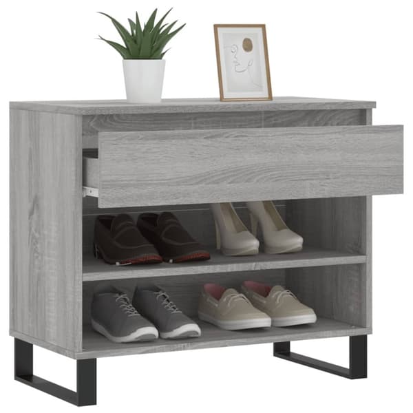 vidaXL skoreol 70x36x60 cm konstrueret træ betongrå