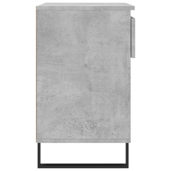 vidaXL Skoskap betonggrå 70x36x60 cm konstruert tre