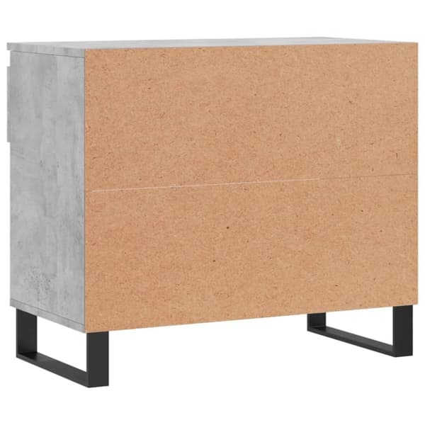 vidaXL Skoskap betonggrå 70x36x60 cm konstruert tre