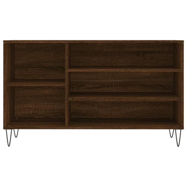 vidaXL Kenkäkaappi ruskea tammi 102x36x60 cm tekninen puu