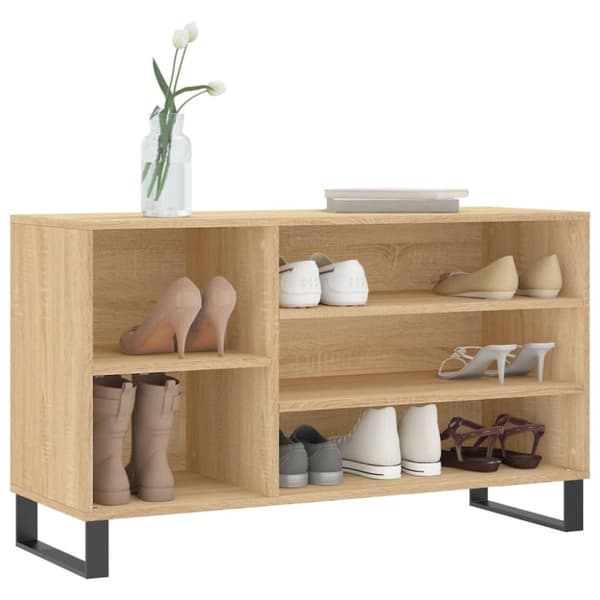vidaXL skoreol 102x36x60 cm konstrueret træ sonoma-eg