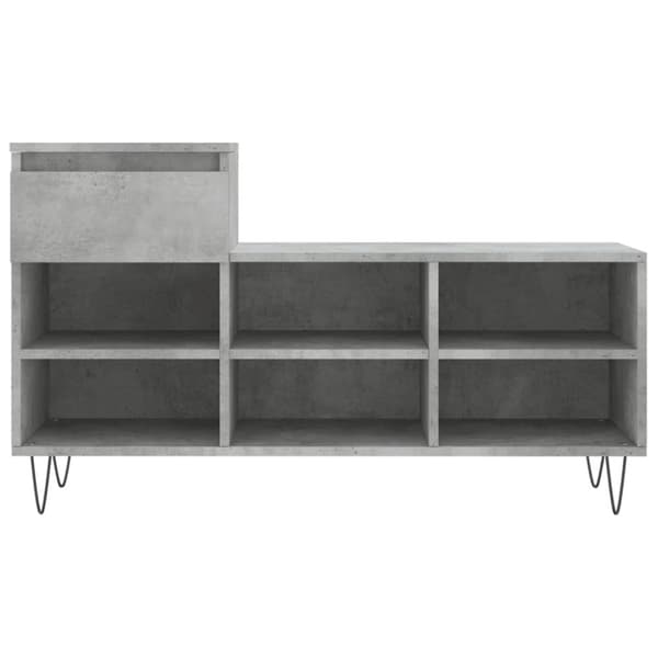 vidaXL skoreol 102x36x60 cm konstrueret træ betongrå