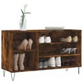 Miniatyrbillede 3 af 11: vidaXL skoskab 102x36x60 cm konstrueret træ røget egetræsfarve