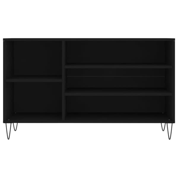 vidaXL skoreol 102x36x60 cm konstrueret træ sort