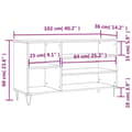 Pikkukuva 10 / 11: vidaXL Kenkäkaappi musta 102x36x60 cm tekninen puu