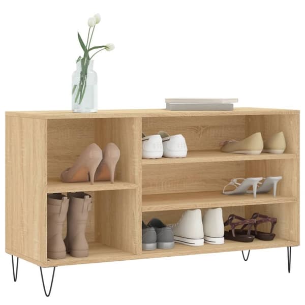 vidaXL skoreol 102x36x60 cm konstrueret træ sonoma-eg