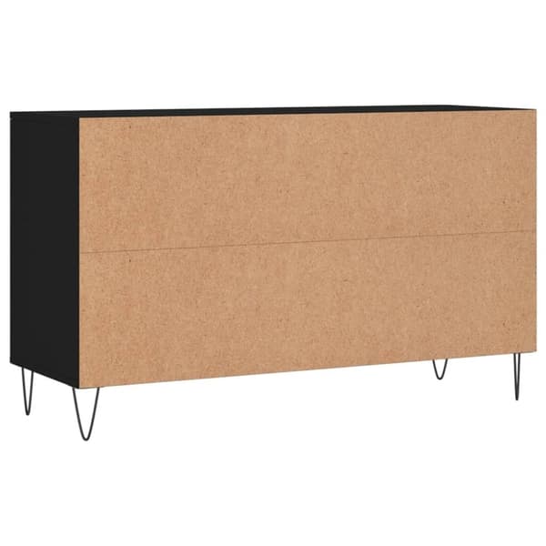 vidaXL Skoskåp svart 102x36x60 cm konstruerat trä