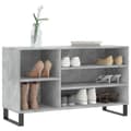 Miniatyrbilde 3 av 11: vidaXL Skoskap betonggrå 102x36x60 cm konstruert tre