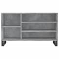 Miniatyrbilde 4 av 11: vidaXL Skoskap betonggrå 102x36x60 cm konstruert tre