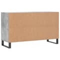 Miniatyrbilde 6 av 11: vidaXL Skoskap betonggrå 102x36x60 cm konstruert tre