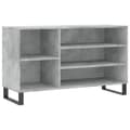 Miniatyrbilde 1 av 11: vidaXL Skoskap betonggrå 102x36x60 cm konstruert tre