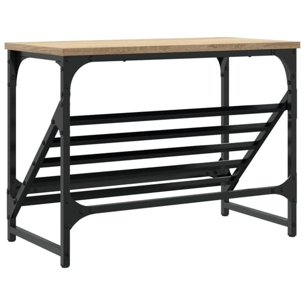 vidaXL Skohylle sonoma eik 60x30x45 cm konstruert tre