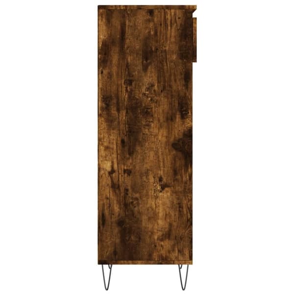 vidaXL Skoskap røkt eik 40x36x105 cm konstruert tre