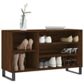 Miniatyrbilde 3 av 11: vidaXL Skoskap brun eik 102x36x60 cm konstruert tre
