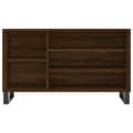 Miniatyrbilde 4 av 11: vidaXL Skoskap brun eik 102x36x60 cm konstruert tre