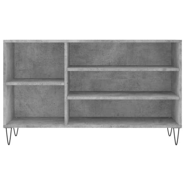 vidaXL Skoskåp betonggrå 102x36x60 cm konstruerat trä