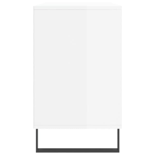 vidaXL Skoskåp vit högglans 102x36x60 cm konstruerat trä