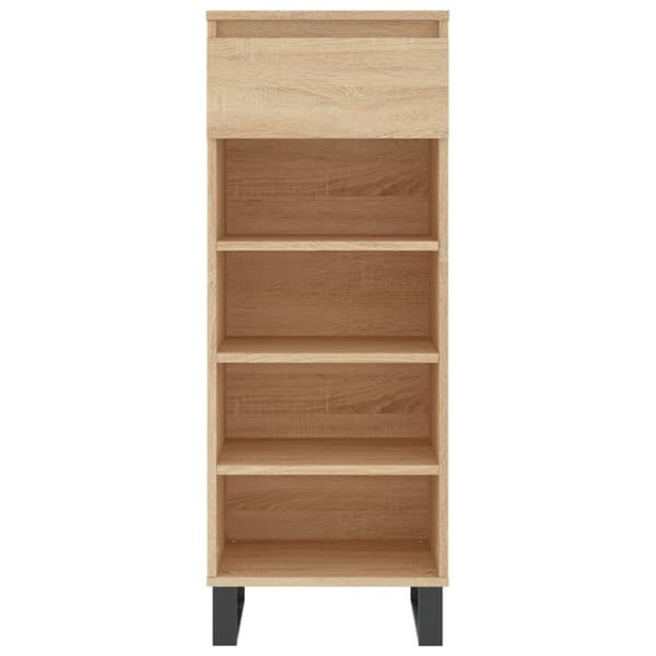 vidaXL Kenkäkaappi Sonoma-tammi 40x36x105 cm tekninen puu