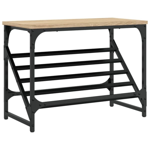 vidaXL Kenkäteline Sonoma-tammi 60x30x45 cm tekninen puu
