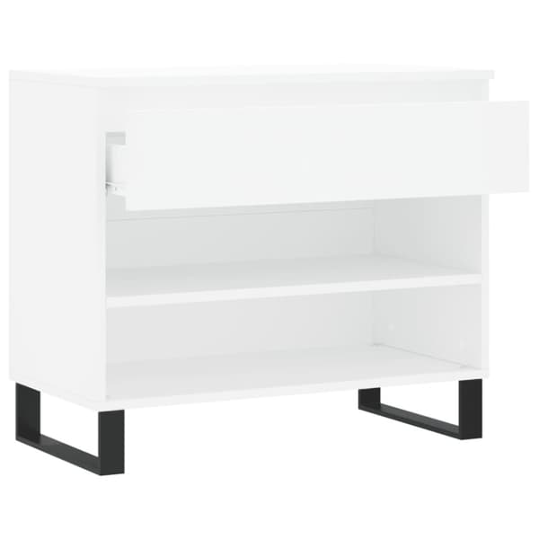 vidaXL skoreol 70x36x60 cm konstrueret træ hvid